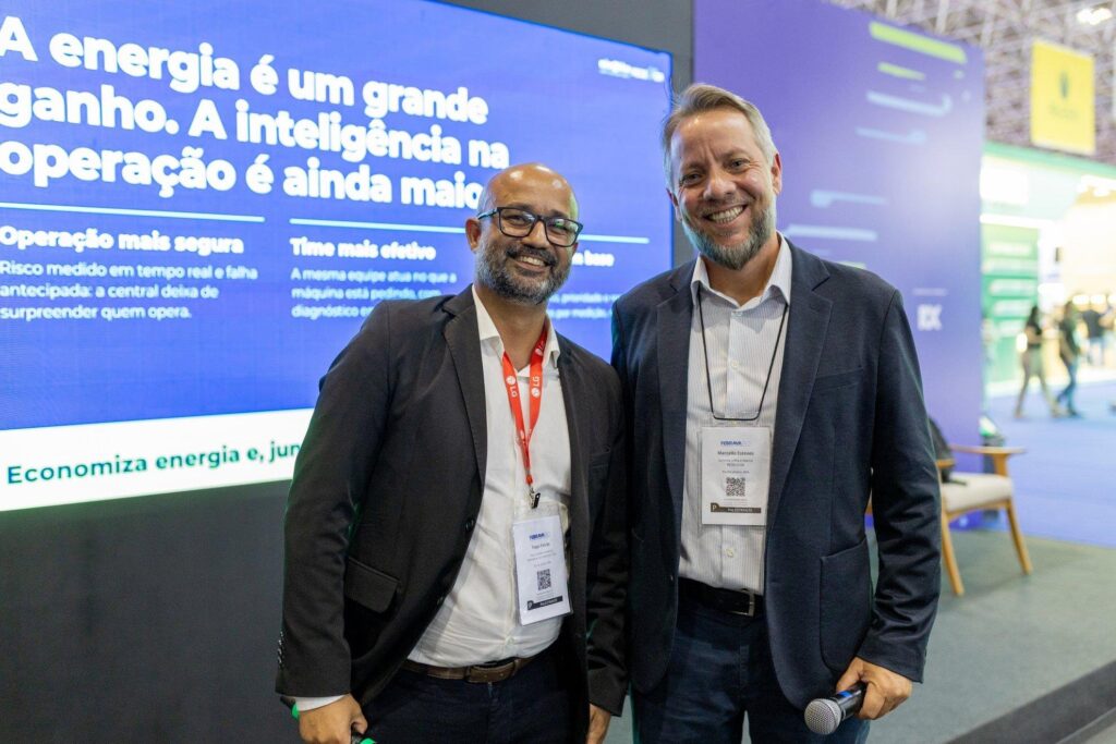 Tiago Falcão e Marcello Esteves no encerramento da palestra na Febrava RIO 2026